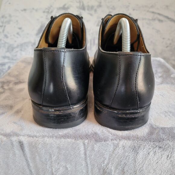 Magnanni‎ Cap Toe Mens 9.5 Black Leather Oxford Shoes - Picture 6 of 14